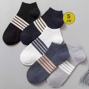 5 مجموعات جوارب رياضية نسائية قصيرة للكعب جيدة التهوية