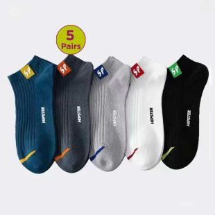 5 Sets Women's Low-Cut Sports Breathable Socks - Assorted Color