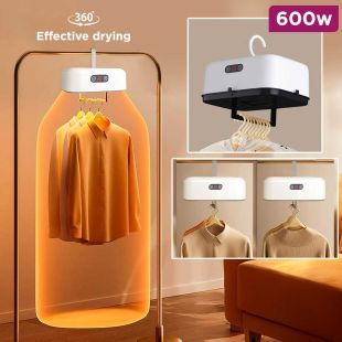 600W Mini Hanging Clothes Dryer with Cover