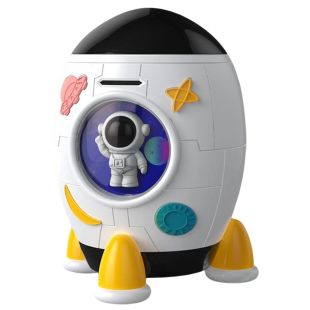 Electronic ATM Piggy Bank with Rocket Design