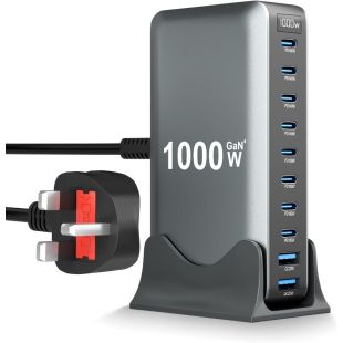1000W GaN 4 with 8 USB-C Ports and 2 USB-A Fast Charging Station