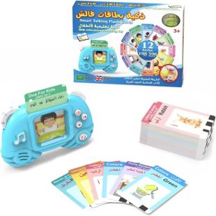 لعبة بطاقات تعليمية ناطقة باللغتين الإنجليزية والعربية للأطفال