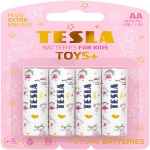 بطاريات Toys+Girl قياس AA قلوية 1.5 فولت 4 قطع من Tesla