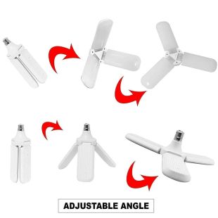 50W Three Leaf Adjustable LED Ceiling Light Bulb – B22 Base