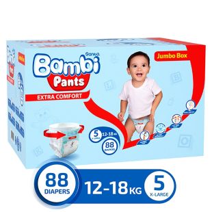 Sanita Bambi Baby Pants Stage 5 XLarge ( 12-18 kg) - 88 Pants