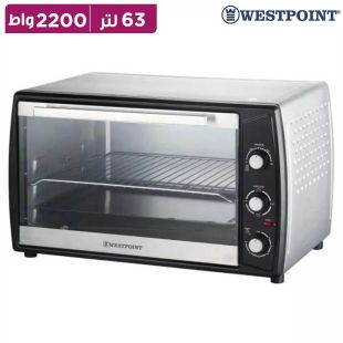 فرن كهربائي 63 لتر 2200 واط مع مروحة من Westpoint ( منتج جديد / بدون كرتون)