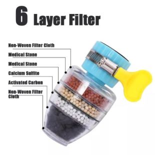 Carbon Faucet Water Filter 6 layers - Assorted Color