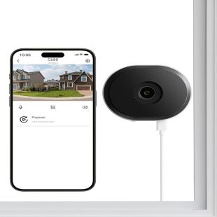 كاميرا مراقبة النوافذ C680 بدقة 2K مع رؤية ليلية ملونة من ZOSI