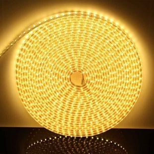 10 متر حبل إضاءة LED لون أصفر دافئ