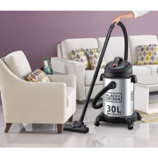 مكنسة كهربائية 30 لتر جاف ورطب 1610 واط من Black+Decker