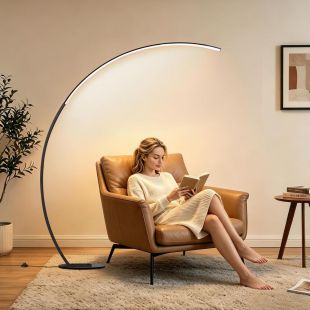 40W C-Shaped LED Floor Lamp 175cm