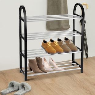 4 Tier Shoe Rack 19 x 51 x 57 cm (Assorted Colors)