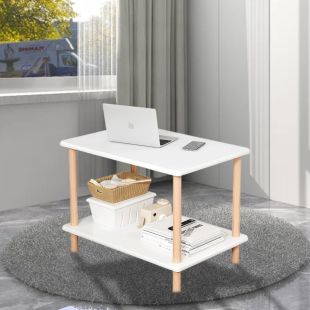 2-Tier Handhome Sofa Side Table End Tabl
