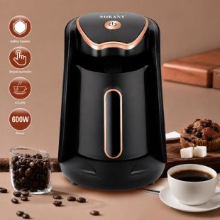 ماكينة قهوة تركية 600 واط 4 أكواب من SOKANY