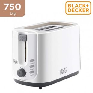 محمصة خبز شريحتين بقوة 750 واط من Black + Decker