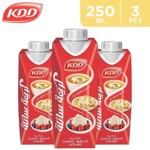 KDD Liquid Whipping Cream 3 x 250 ml