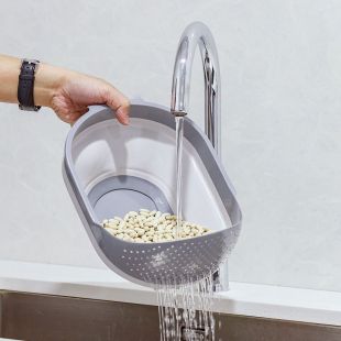 Collapsible Mixer Bowl With Strainer 23 x 27cm