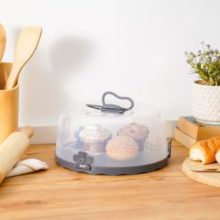 Qlux Cake Storage Container With Lock and Handle