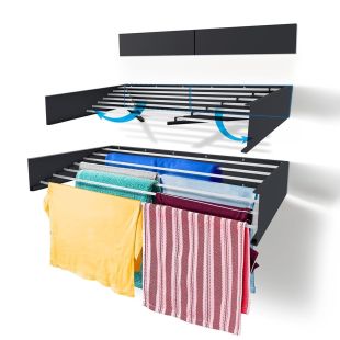 منشر ملابس جداري قابل للطي 100 سم