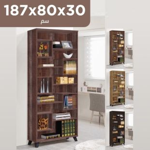 مكتبة خشبية ماليزية 187 × 80 × 30 سم من Roca