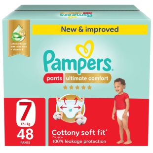 Pampers Ultimate Comfort Baby Pants 48 Diapers Size 7 (17+ Kg)