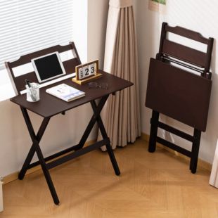 طاولة دراسة قابلة للطي من خشب بامبو موسو 100×38×87 سم