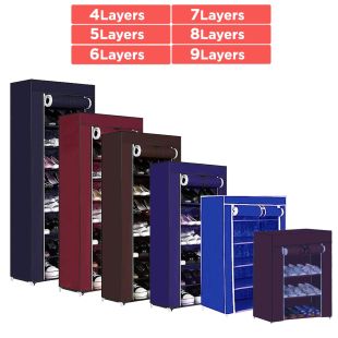 Foldable Shoe Rack Cabinet from 4 Layers to 9 Layers