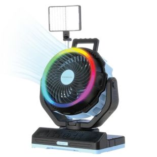 Powerology VentoPower Outdoor 40000mAh Oscillating Fan with Bluetooth Speaker