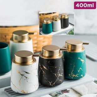 400ml Elegant Ceramic Dispenser for Soap or Shampoo