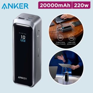 Anker Prime Power Bank 220W 20000mAh 3-Port Fast Charger