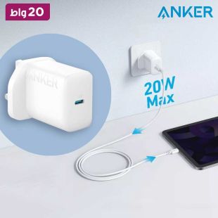 شاحن حائط USB-C بقوة 20 واط من Anker