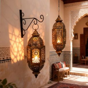فانوس بتصميم مغربي تراثي