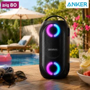 سماعة بلوتوث متنقلة Soundcore Rave PartyCast بقوة 80 واط - أسود من Anker