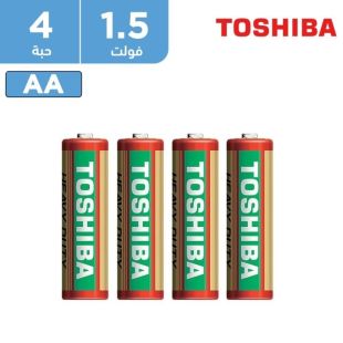 بطارية زنك كربون قياس AA عبوة 4 حبة 1.5 فولت من Toshiba