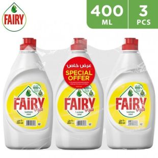 سائل غسيل الأطباق بالليمون - 3 × 400 مل من Fairy