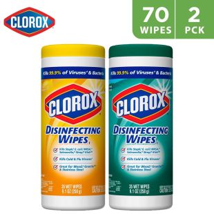 Clorox Citrus Blend Disinfecting Wipes 35 Wipes + Fresh Scent Disinfecting Wipes 35 Wipes