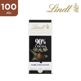 ليندت إكسلنس – لوح شوكولاتة داكنة بنسبة 90% كاكاو – 100 جرام