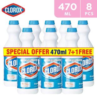 Clorox Original Liquid Bleach 470 ml (7 + 1 Free)