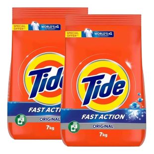 Tide Automatic Fast Action Detergent Powder 7Kg x 2