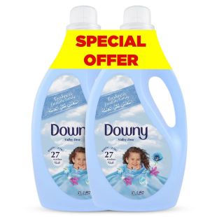 منعم الأقمشة عادي فالي ديو 3 لتر × 2 عبوة مزدوجة من Downy