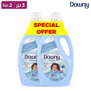 منعم الأقمشة عادي فالي ديو 3 لتر × 2 عبوة مزدوجة من Downy