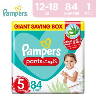 Pampers Baby-Dry Aloe Vera 84 Pants Size 5 - 12-18 kg