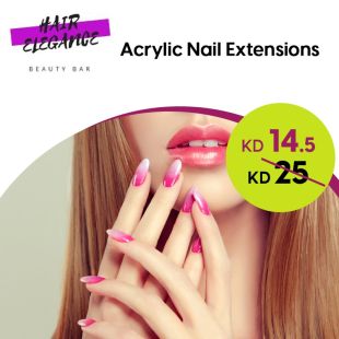 Acrylic Nail Extensions at Hair Elegance Beauty