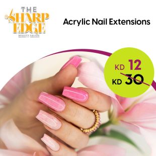 Attractive Acrylic Nails at The Sharp Edge Salon