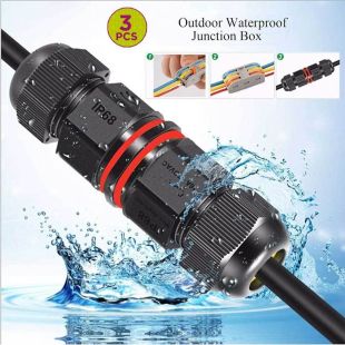 Waterproof and Cold-Proof Electrical Wire Wiring Terminals 3Pcs