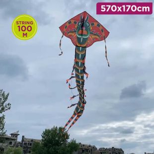 Large Dragon Shaped Kite 570 x 170 cm
