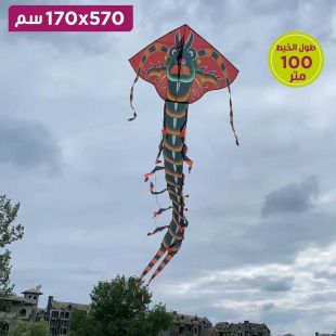 طائرة ورقية عملاقة شكل تنين 570 × 170 سم