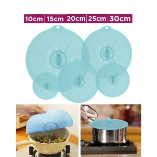 طقم أغطية شفط سيليكون دائرية 5 قطع