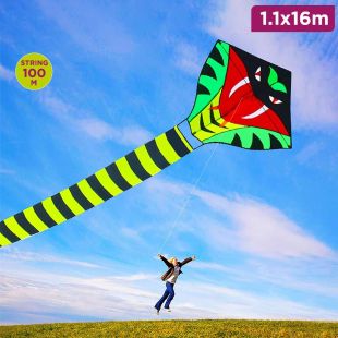 Large Snake Shaped Kite 1.1M x 16M
