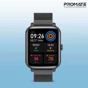 ساعة ذكية SuperFit برو واتش M18 - جرافيت من Promate